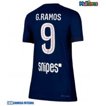 Camisa de Futebol Paris Saint-Germain Goncalo Ramos #9 Equipamento Principal Mulheres 2025-26 Manga Curta